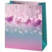 Borse regalo di dimensioni normali con cuori alluncinetto 11x6x14