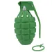Breah: Granata giocattolo verde con luce e suono 11 cm