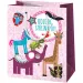 Buon compleanno! Borsa regalo gigante con motivo animale 40x56x20cm