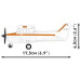 COBI: Gioco di costruzione Cessna 172 Skyhawk arancione-bianco (26623)