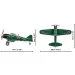 COBI: Gioco di costruzione del caccia Mitsubishi A6M2 "Zero" (5861)