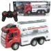 Camion cisterna per trasporto carburante telecomandato RC con effetti luminosi, scala 1/43, 27 MHz, 21 cm
