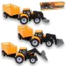 Camion da ingegneria: Trattore escavatore macchina operatrice con rimorchio a due assi 45cm