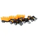 Camion da ingegneria: Trattore escavatore macchina operatrice con rimorchio a due assi 45cm