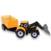 Camion da ingegneria: Trattore escavatore macchina operatrice con rimorchio a due assi 45cm