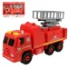 Camion dei pompieri: Autopompa smontabile con cestello elevatore, attrezzi e suoni 20 cm