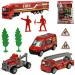 Camion dei pompieri: Set di gioco veicolo dei pompieri con accessori
