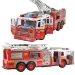 Camion dei pompieri con cestello elevatore telecomandato RC con effetti luminosi 30 cm