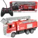 Camion dei pompieri con cestello elevatore telecomandato RC con effetti luminosi, scala 1/24, 27MHz, 30cm