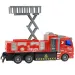 Camion dei pompieri con piattaforma aerea telecomandata RC con effetti luminosi, scala 1/48, 18 cm