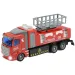 Camion dei pompieri con piattaforma aerea telecomandata RC con effetti luminosi, scala 1/48, 18 cm