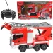 Camion dei pompieri con piattaforma aerea telecomandata RC con idrante, scala 1/24, 27 MHz, 30 cm