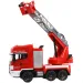 Camion dei pompieri con piattaforma aerea telecomandata RC con idrante, scala 1/24, 27 MHz, 30 cm