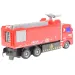 Camion dei pompieri telecomandato RC rosso con effetti luminosi 1/30 27MHz 20cm