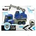 Camion della polizia blu-bianco in diverse varianti