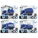 Camion della polizia blu-bianco in diverse varianti