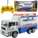 Camion della polizia con cabina in metallo telecomandato RC con effetti luminosi 27MHz scala 1/12 32cm