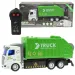 Camion della spazzatura telecomandato con effetti luminosi in scala 1/48, 20 cm