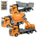 Camionista: Set di 3 camion da costruzione a ruota libera 19 cm