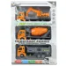 Camionista: Set di 3 camion da costruzione a ruota libera 19 cm