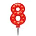 Candela a forma di stella numero 8
