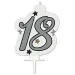 Candela di compleanno - numero 18