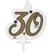 Candela di compleanno - numero 30