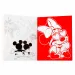 Canenco: Libro di arte con feltro e colorazione di Minnie Mouse