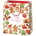 Cardex: "Buon Natale!" borsa regalo gigante con motivo di pan di zenzero 33x15x44cm