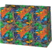 Cardex: Borsa regalo grande a tema dinosauro con skateboard, 26,7x13,7x33cm