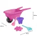 Carriola da sabbia rosa con accessori - Wader