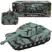 Carro armato M1 Abrams con telecomando RC, mimetico, con luci e suoni, scala 1/32, 22 cm