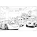 Cars 2 in 1 puzzle da 108 pezzi e album da colorare 50x35cm - Lisciani
