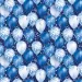 Carta da regalo blu e bianca con palloncini 100 x 70 cm