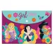 Cartella con bottoni Disney+ Principesse formato A4