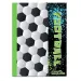 Cartella con elastico con motivo di pallone da calcio 25x35 cm