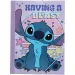 Cartellina elastica 25x35cm con scritta "Stitch Having a Blast" Luna
