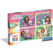 Casa delle bambole Gabi 4 in 1 Supercolor puzzle - Clementoni