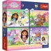 Casa delle bambole di Gabi 4 x 88 pezzi Premium Plus puzzle per bambini con poster - Trefl