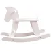 Cavallo a dondolo in legno bianco - Woodyland