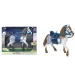 Cavallo bianco con sella e briglie