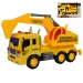 City Truck: Camion con escavatore con luci e suoni 1/18