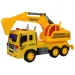 City Truck: Camion con escavatore con luci e suoni 1/18