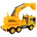 City Truck: Camion con escavatore con luci e suoni 1/18
