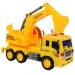 City Truck: Camion con escavatore con luci e suoni 1/18