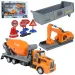 City Truck: Camion da costruzione trasformabile a volano con segnali stradali 19cm