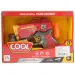 Cool Soft Bullet Gun: Piccola pistola spara proiettili in spugna con munizioni di colore rosso, 14 cm