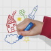Craze Inkee: Set da 4 gessetti da bagno