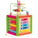 Cubo educativo con labirinto di palline