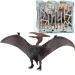 Dino World: Figura di dinosauro Pterosauro dettagliatamente lavorata di 20 cm in gabbia